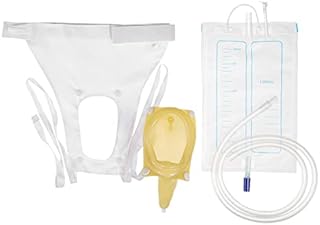 HEALLILY Female Urine Bag Urinal Collector Anti Allergic Medical Liquid Urine Bag Wearable Urinal System for Women Ladies