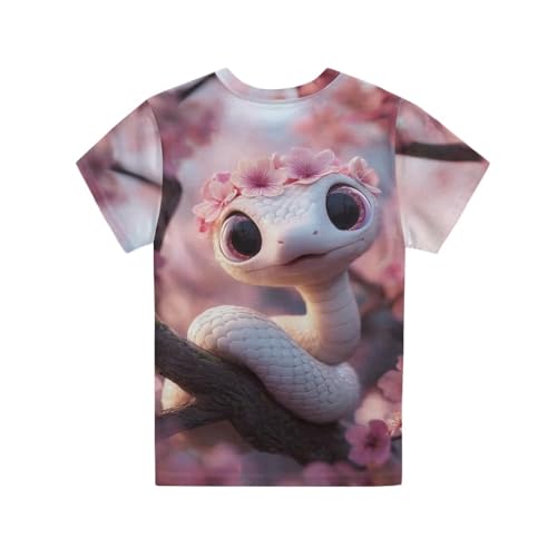 Image of Kids Graphic T-Shirt Boys Girls Novelty Tees Top Short Sleeve Shirts Summer Blouses 3-16
