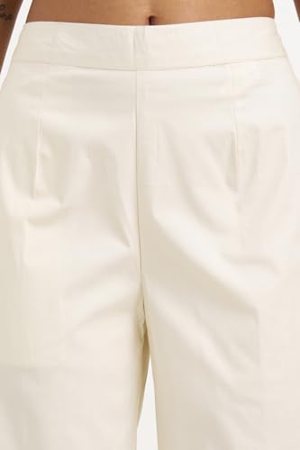 Image of Rangmanch by Pantaloons Women's Cotton Stretch Bottoms | Slim Tapered Fit | Mid Rise Waist | Ankle Length