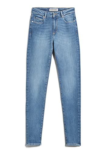 ARMEDANGELS TILLAA X Stretch - Damen Skinny Fit Mid Waist aus Bio-Baumwoll Mix 26/32 Sky Blue Denims / 5 Pockets Skinny Skinny Fit Cover