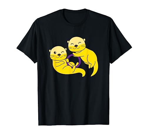 Intersex Flag Gay Pride Month LGBTQ Intersex Otter T-Shirt
