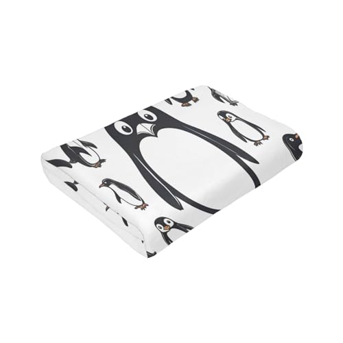 Couverture douce flanelle pingouin pour réchauffer vos nuits - 8