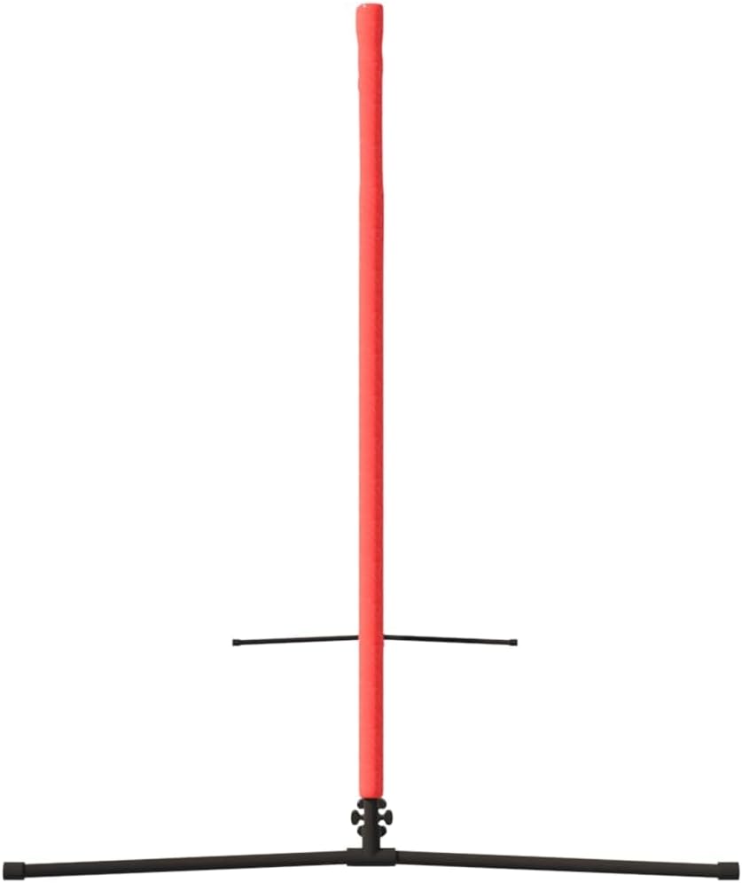 vidaXL Outdoor Tennis Net with Steel Frame, Portable and Easy to Assemble, Ideal for Professional Training and Backyard Games, Black and Red, 157.5"x39.4"x34.3"