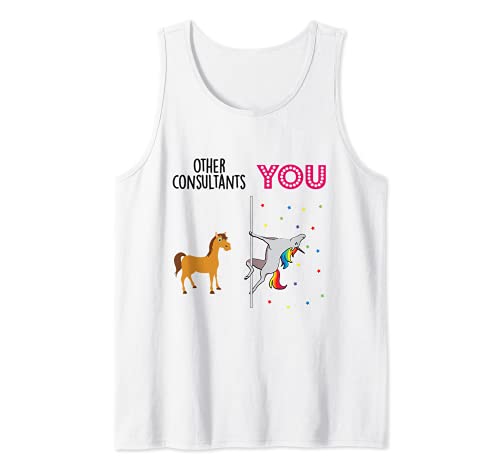 consultants Funny Unicorn Camiseta sin Mangas