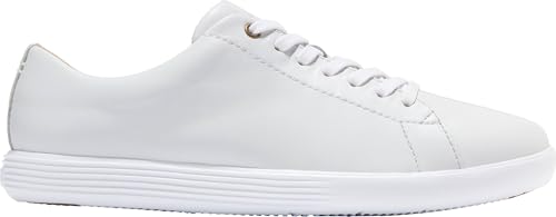 Cole Haan Cole Haan womens Grand Crosscourt Sneaker, Bright White Leather/Optic White, 8 US