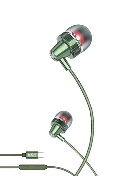 KDM M9 Star in-Ear Wired Earphones with Mic, 10mm Speaker, 3.5mm Jack, 1.2m Cable, Green-image-32