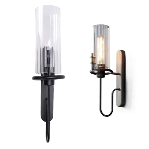Lámpara de pared interior moderna negra para iluminación de pasillos 3