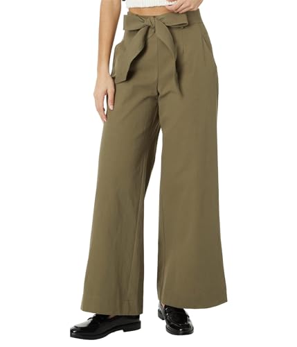 en saison Women's Wide Leg Pant, Olive at Amazon Women's