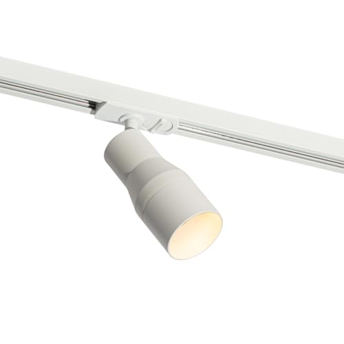 QAZQA Foco moderno blanco para sistema de raíles monofásicos - Iconic Kohua Metálica/Aluminio/Plástico Redonda Adecuado para LED Max. 1 x 10 Watt