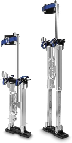 Échasses de cloison sèche, échasses réglables en aluminium pour adultes, hauteurs de 122 à 162 cm, idéales pour la peinture, l'élagage et le nettoyage