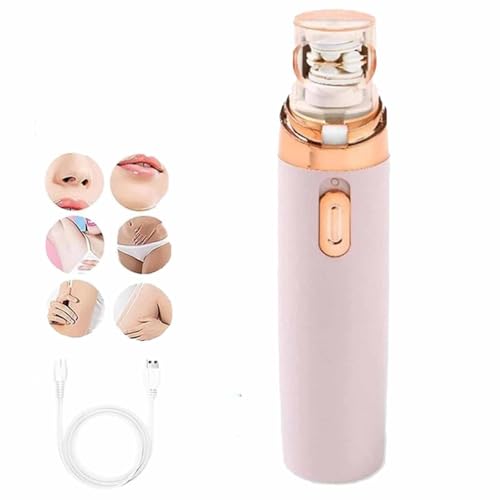 Español:Depiladora Epibella, dispositivo de depilación facial recargable para mujeres, depiladora facial para manos, piernas y axilas. (Pink)