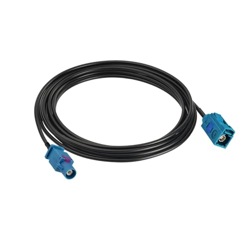 SZSAUTO Fakra Z Male to Female 10 Ft 3m Car Antenna Extension Cable for Vehicle Stereo Android Head Unit GPS Navigation Sirius XM Satellite Radio AM FM Radio 4G LTE Telematics Bluetooth Module