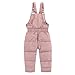 IBOBOOM Baby Winter Suits Clothes Toddler Girls Snow Ski Bibs Puffer Snowsuit 3T 2T Pink