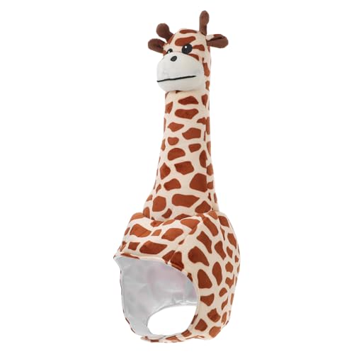 Chapeau girafe résistant en peluche douce pour adulte confortable