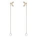 Produktbild AoedeJ Anti-Lost Holder Ohrringe für AirPods 14 Karat vergoldeter Dangle Earring Drahtloser Kopfhörerhalter Gurt Kompatibel mit AirPods Pro 1 & 2