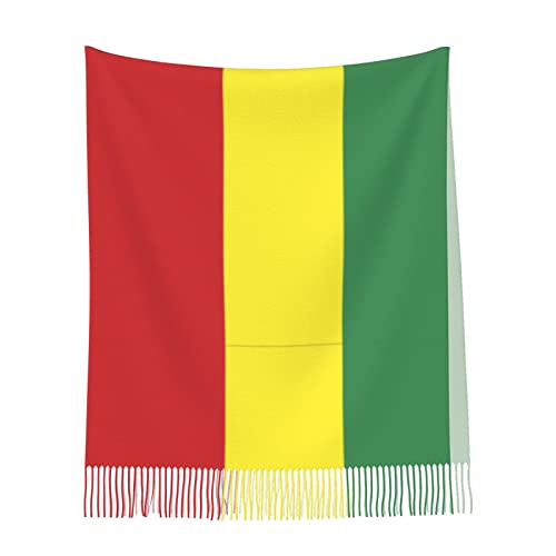 Ethiopian Flag Poncho Winter Large Scarf Shawl Bandana Neck Wrap For Women4