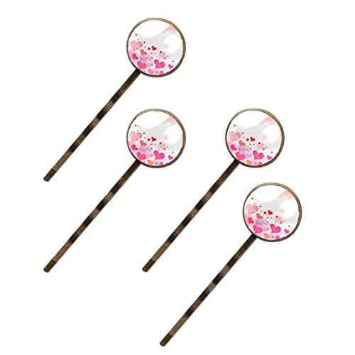 Barrettes à cheveux cadeau d'anniversaire motif cœur Rose glam pour surprendre et plaire