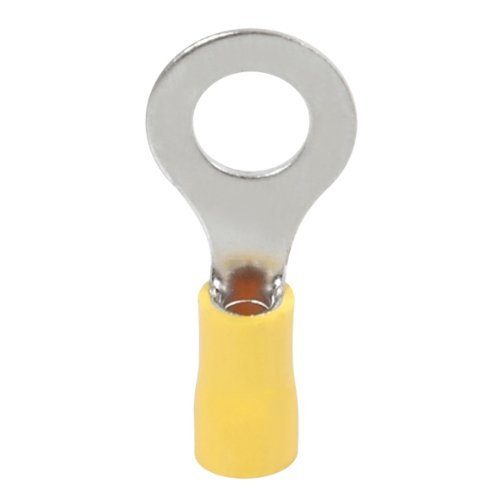 Cosses electriques | Cosses à sertir | Embout pré isolé | Embouts de cablage pré isolé | Connecteur électrique | Embout de Câble | Sachet De 10 Cosses Rondes Pre|Isolee D.8mm Jaune