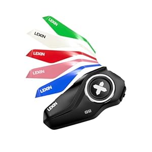 Lexin G1 Motorcycle Bluetooth Headset, Helmet Bluetooth Speakers With 2 Type Mics, Hands-Free Call/Music, Waterproof Motorcycle Headphones W/ 6 Color Shells, Motorcycle Accessories/Gear For Men 1 31pvvumknel. sl500 . ss300