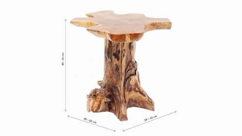 Mesa de centro pequeña de madera natural resistente Kare 4