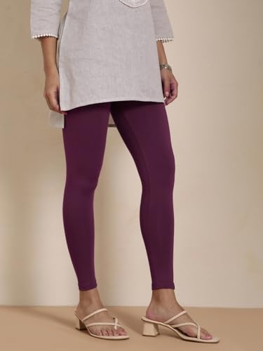 Image of TWIN BIRDS Women Viscose Ankle Leggings | Stretchable Kurti Wear Bottom