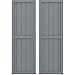 Ekena Millwork ARW101BF518X47CHH Americraft Five Exterior Real Wood Two Equal Panel Framed Board-n-Batten Shutters (Per Pair), 17 1/2"W x 47"H, Ocean Swell