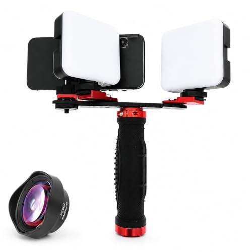 Aide à la photographie dentaire avec lampe LED de remplissage et support amovible smartphone