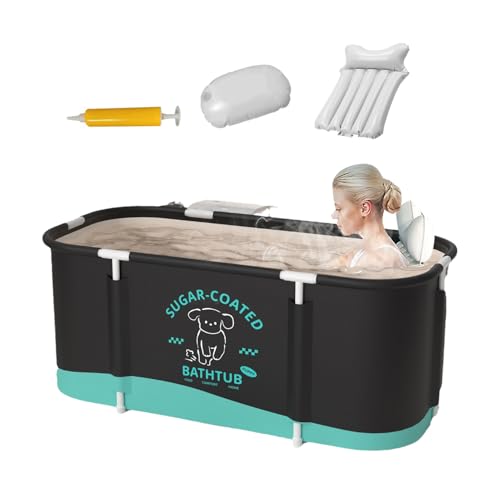 Bañera Portátil, Bañera Para Adultos | Bañera De Inmersión Externa | Atletas De Baño, Baño Frío Portátil Multicapa, Gimnasio Hogar, Terapia Reparativa, 45.3x23 Pulgadas