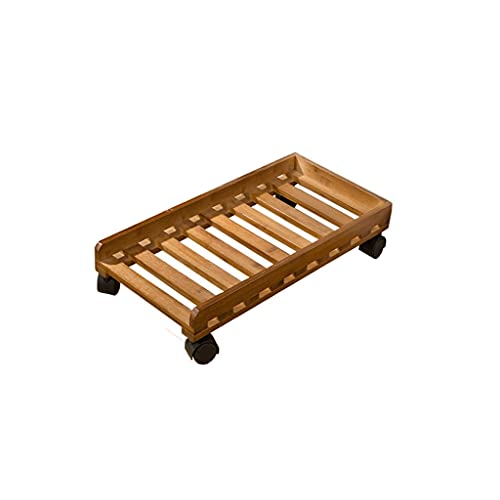 Soporte para CPU CPU Holder Stand Soporte para PC de escritorio con ruedas Soporte de madera para torre de PC tamaño B miniatura 1