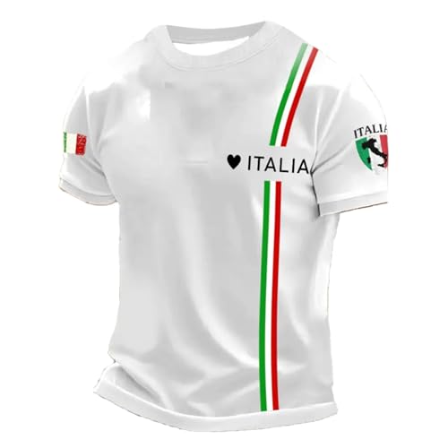 Lggwunsi magliette da calcio, Maglietta Italia Calcio Uomo Manica Corta