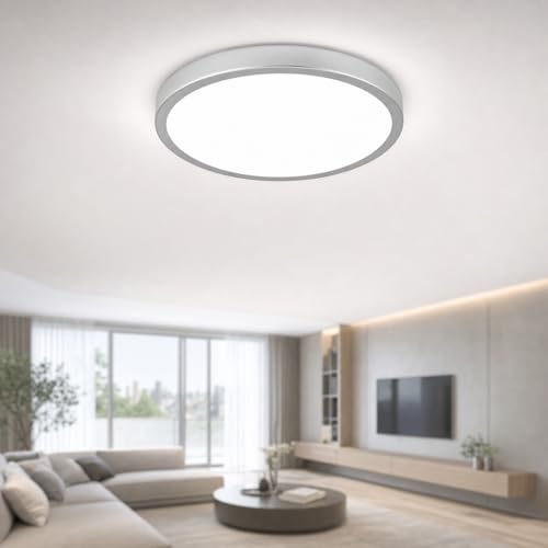 Plafonnier LED 24W avec télécommande luminaire dimmable 2000 lm