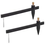 Ajustable Pour Des Tailles Personnalisées : Les deux outils peuvent être ajustés pour créer des cercles de diamètres variés Cela permet une flexibilité dans les projets comme la réalisation de couvercles d'assiettes ou de pièces céramiques décoratives de taille parfaite