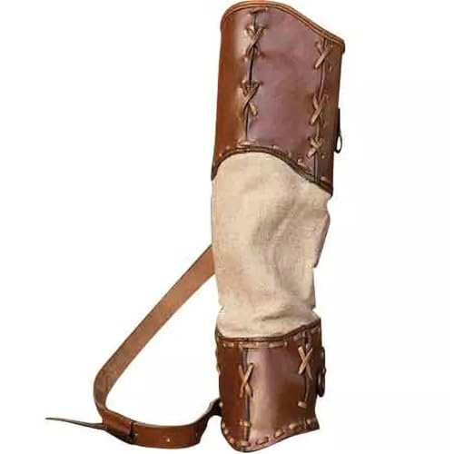 Carquois de tir à l'arc en cuir véritable pour archer passionné