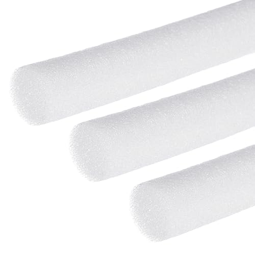Image of PATIKIL 1-1 /5 Inch x 7 Feet Backer Rod for Gaps and Joints, 3 Roll Foam Rope Caulk Crack Joint Filler Roll Seal Weather Strip for Home Construction Car, White