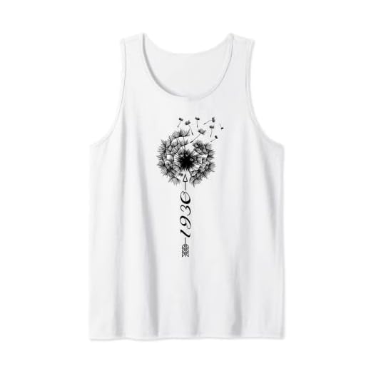 Solo cumpleaños 1930 Regalo de diente flower león Dandelion Camiseta sin Mangas