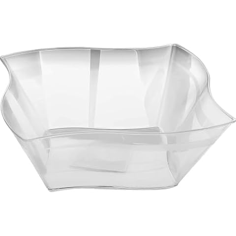 Blue Sky Plastic Wave Bowl - 90 oz Cover