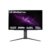 LG 27GR95QE UltraGear Gaming Monitor 27' QHD OLED HDR True Black, 2560x1440, 0.03ms, G-Sync...