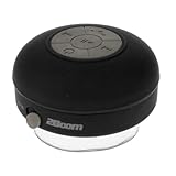 2BOOM Aqua Jam Portable Bluetooth Wireless Water Resistant Shower Speaker with Suction Cup Black