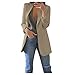 Dasongff Femme Blazer Revers Manches Longues Veste Blazer Femme Grande Taille Chic et Élégant Veste de Tailleur de Soiree Manteau de Bureau de Travail Veste de Costume Couleur Unie