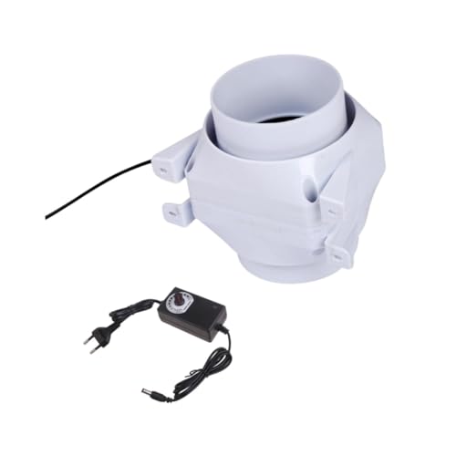LeeQinersw 4 en Ventilador de conductos de 16 W, Ventiladores Blancos Fans para Ventana