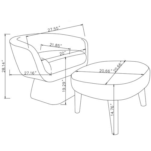 Sillón Barrel Giratorio Tela Bouclé Blanco miniatura 2
