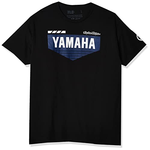 Troy Lee Designs Official Mens Yamaha L4 | Short Sleeve | T-Shirt (Black, XXL)