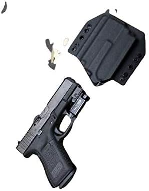 Black Kydex Holster Compatible with Glock 45 Olight PL-Mini 2