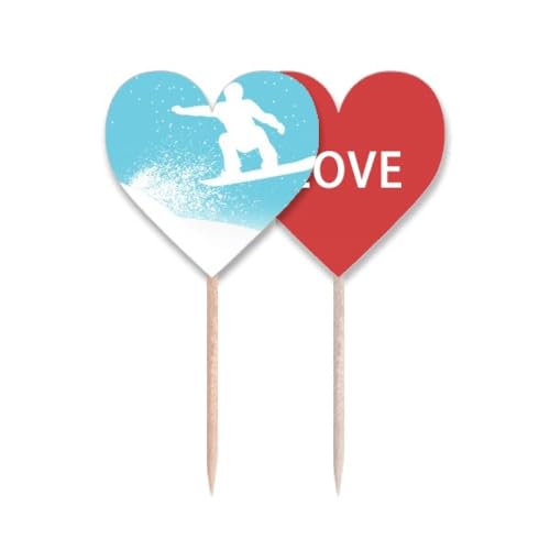 Pic cupcake ski aquarelle idéal pour décorer vos tables de fête