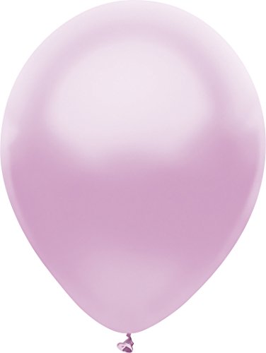 PartyMate 71999 Solid Color Latex Balloons, 50, Silk Lilac