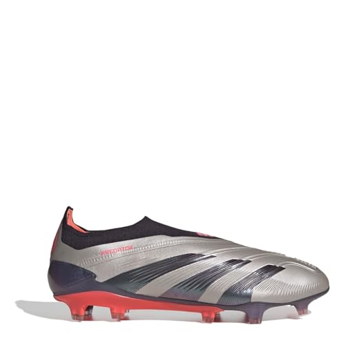 adidas Botas de fútbol 24 Elite sin cordones para hombre, negro y plateado, 43 1/3 EU