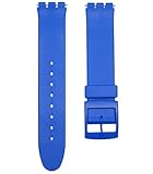 17mm BLUE Replacement Watch Band for Standard Gents Swatch Watch