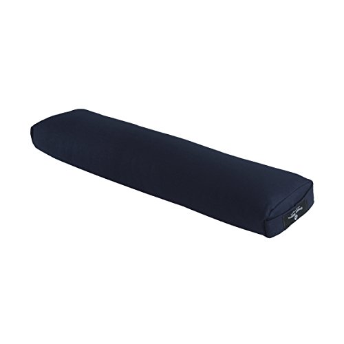 Image of Hugger Mugger Pranayama Yoga Bolster - Very Firm, use Under Length of Spine for Deeper Breathing or Under Ankles, Handmade in The USA