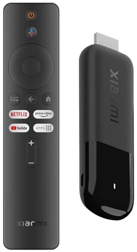 Mi TV Stick 4K 2nd Gen, WLAN 6, Smart TV, Streaming-Dienste, Schwarz, S905X, HDMI 2.1a, Dolby Vision HDR10+, 4K Auflösung, Fernbedienung, Streaming-Stick