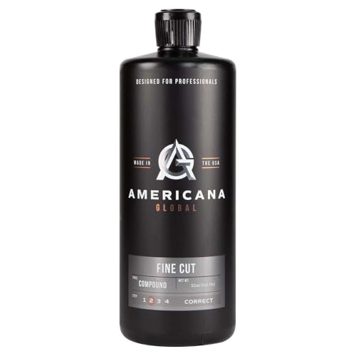 Americana Global Elite Series Fine Cut Polish - Nano Alumina Abrasive Technology - Finishing Polish for Final Paint Correction (32 oz)